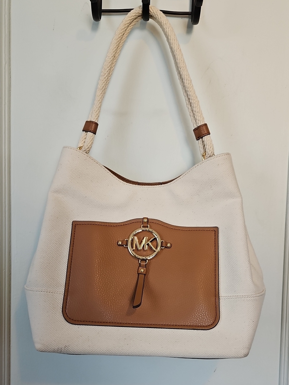 Like New Michael Kors Amy Large Rope Hobo Shoulder Bag with Dust Bag